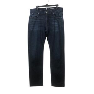 7 For All Mankind Women’s Jeans size 33 Blue Denim Relaxed Straight Leg classic